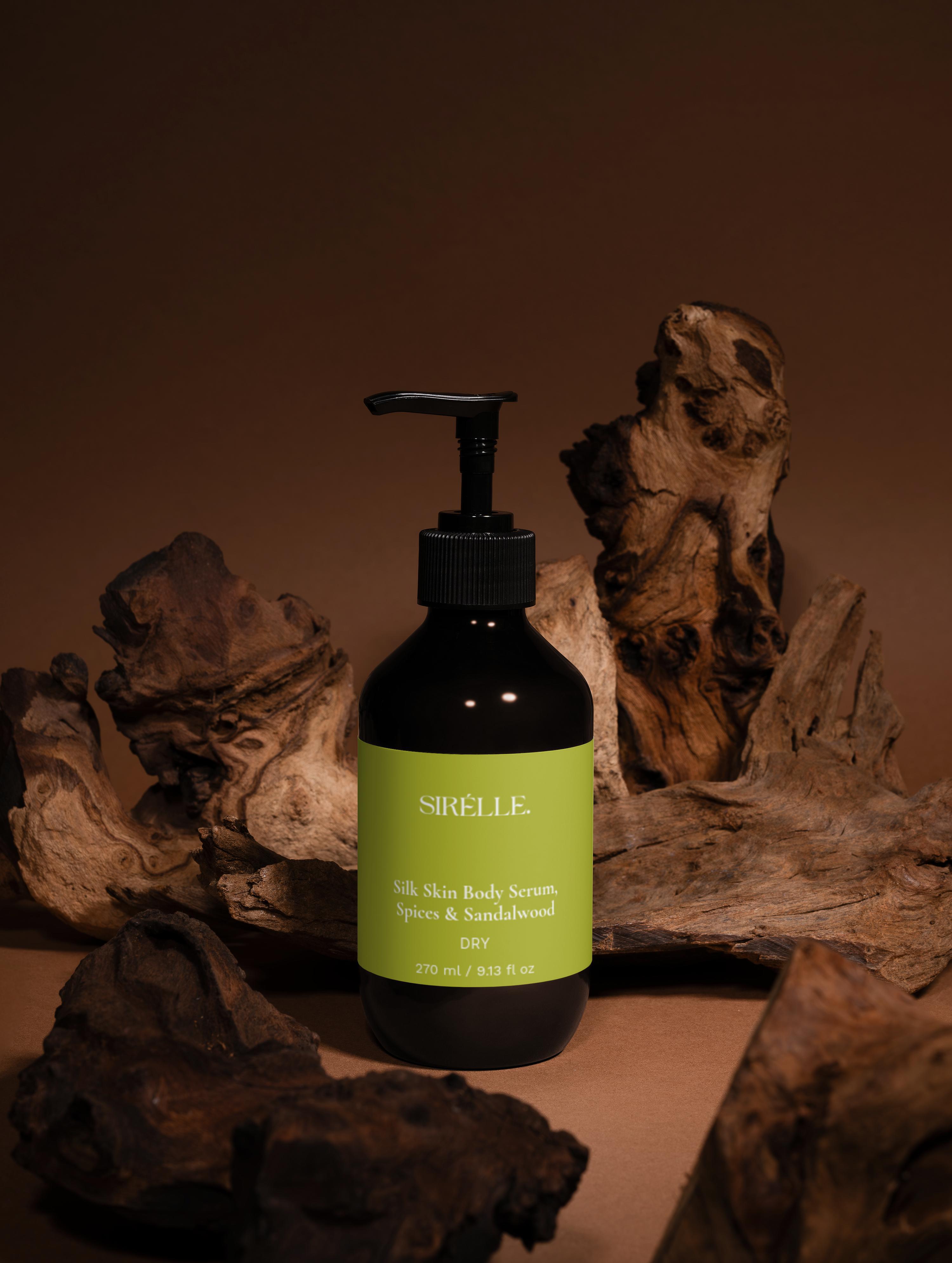 Silk Skin Body Serum, Spices & Sandalwood